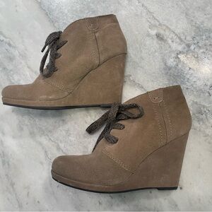 Dolce Vita Gael Lace Up Wedge Booties